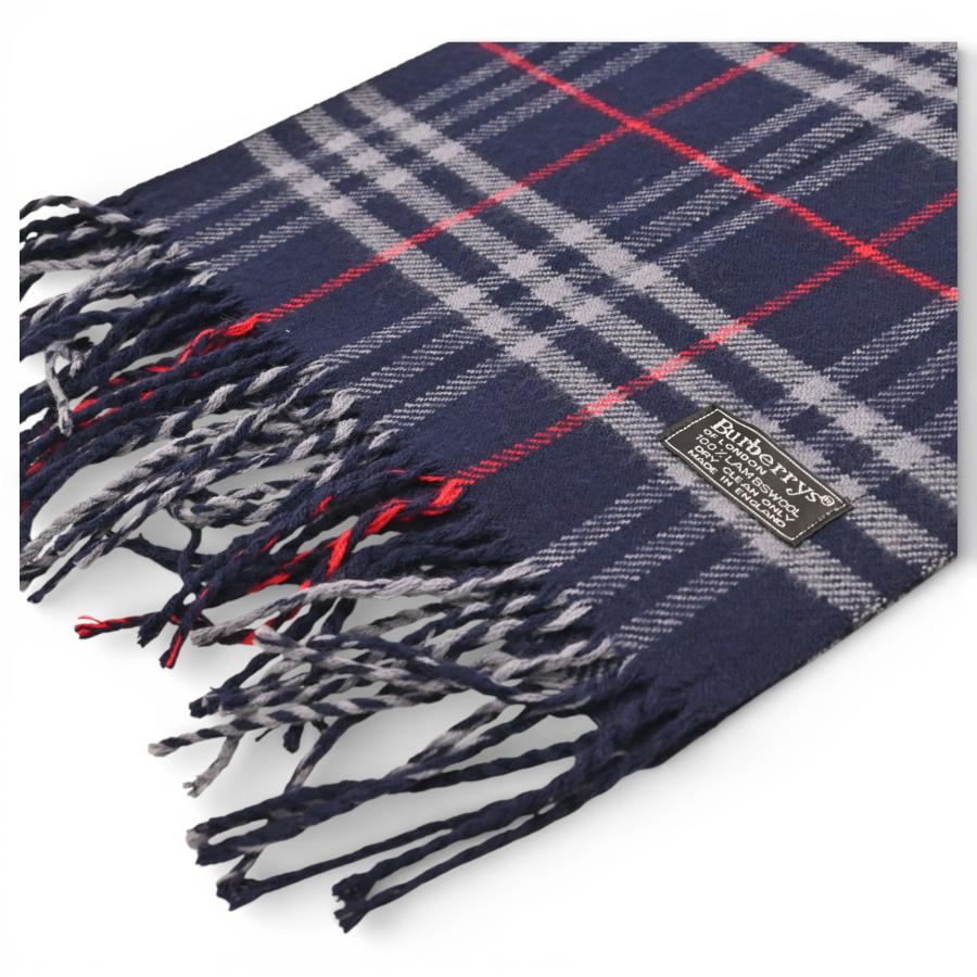 BURBERRY（バーバリー） ノバチェック マフラー ネイビー Bランク