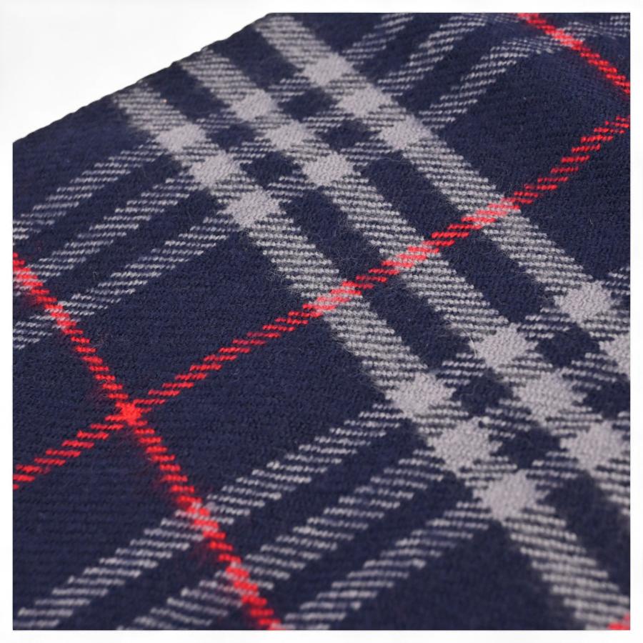 BURBERRY（バーバリー） ノバチェック マフラー ネイビー Bランク