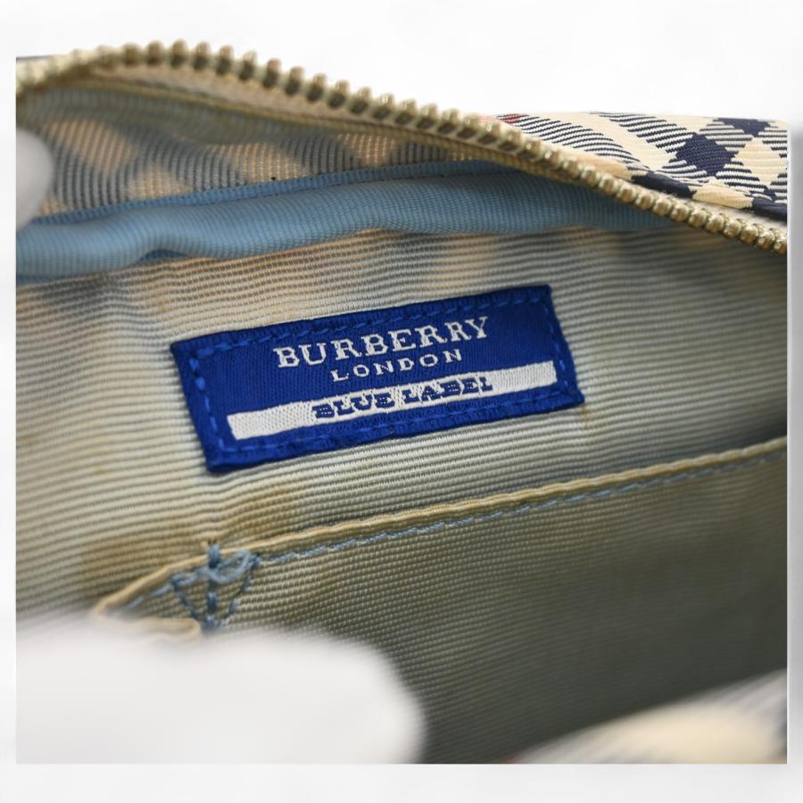 バーバリー チェック ショルダーバッグ ブルーレーベル Bランク
