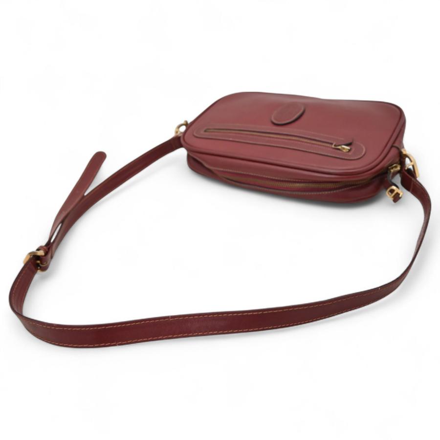 Cartier カルティエ マストライン ショルダーバッグ ボルドー B