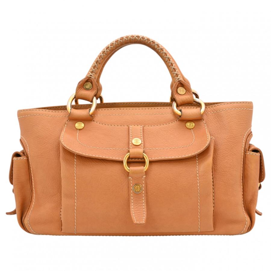 CELINE（セリーヌ） ブギーバッグ ハンドバッグ レザー ベージュ
