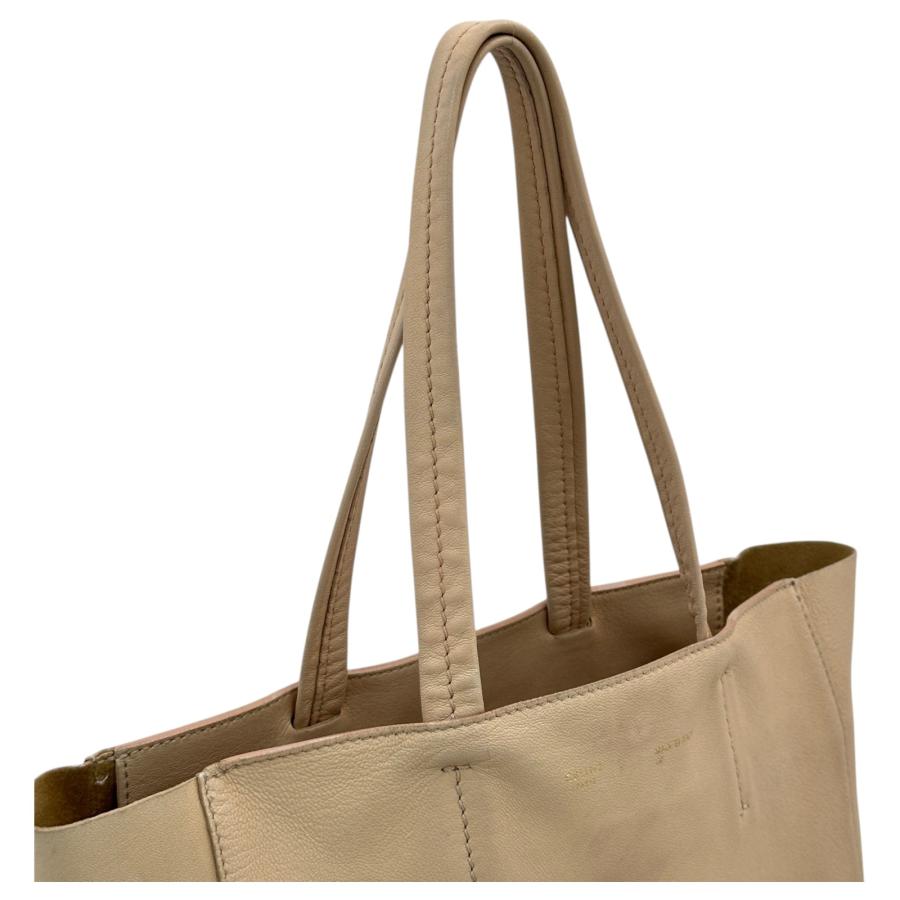 週末お値下げ★CELINE セリーヌ カバ　旧ロゴ ベージュ CELINE（セリーヌ） 【中古】セリーヌ ホリゾンタル カバ スモール