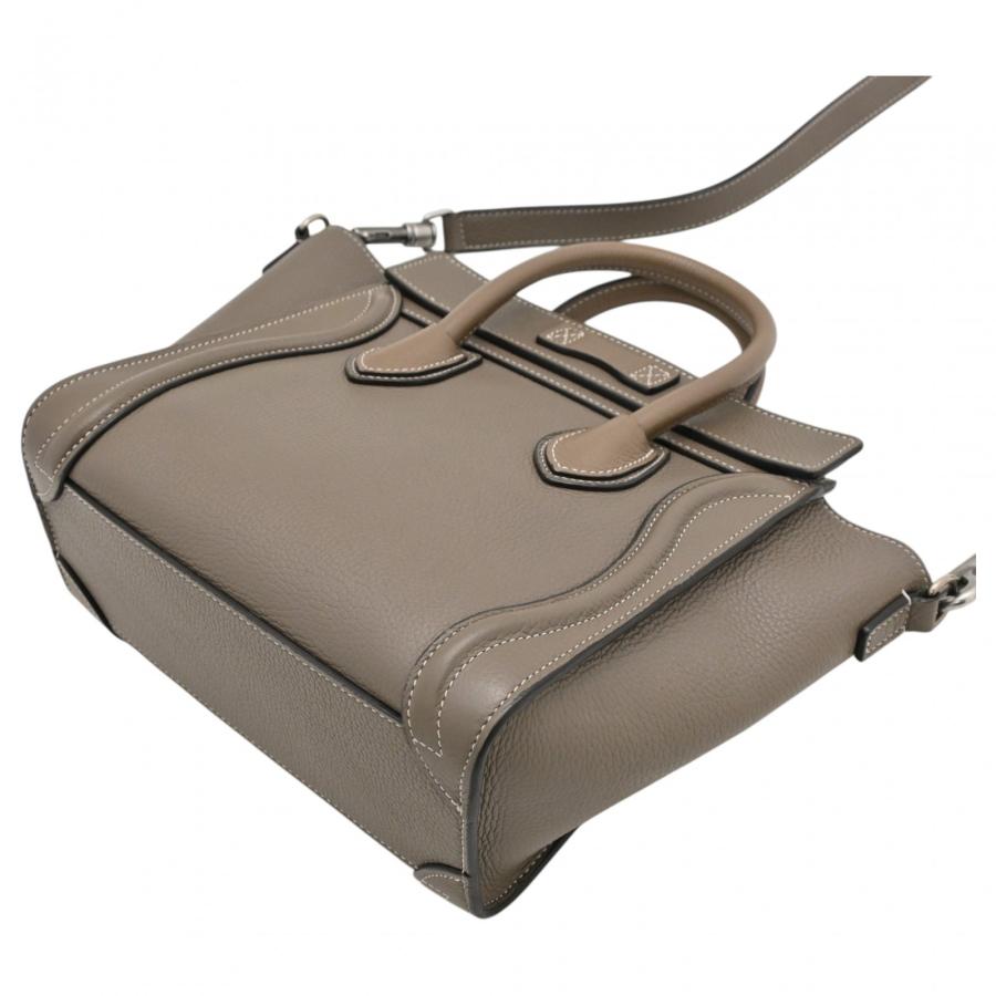 セリーヌラゲージ　ナノ　スリ　CÉLINE CELINE（セリーヌ） 【中古】セリーヌ ラゲージ ナノ ショッパー