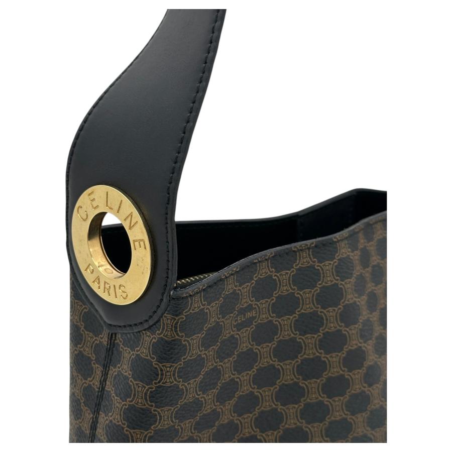 CELINE（セリーヌ） 【中古】セリーヌ マカダム柄 ショルダーバッグ