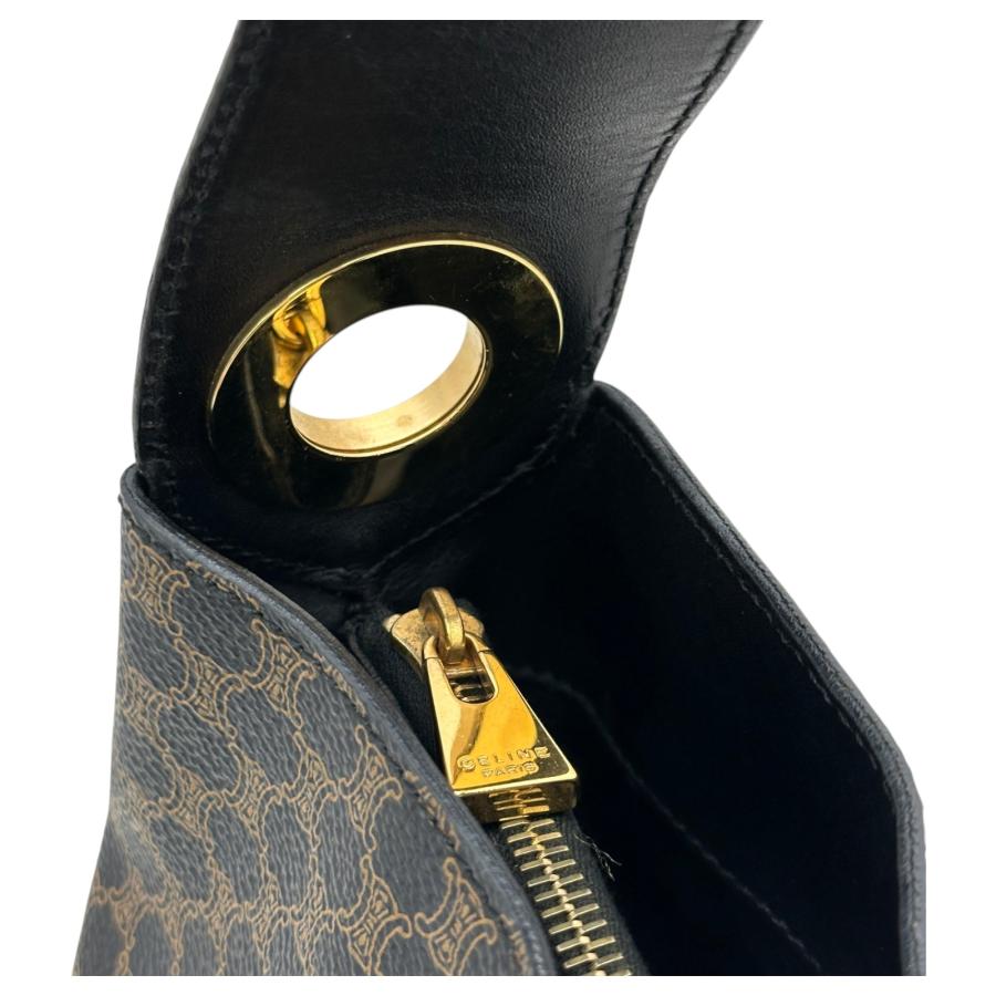CELINE（セリーヌ） 【中古】セリーヌ マカダム柄 ショルダーバッグ