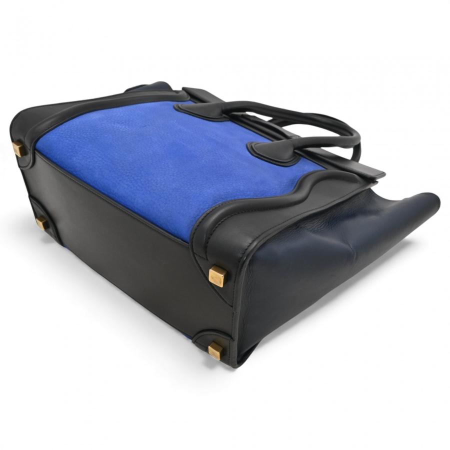 CELINE（セリーヌ） ラゲージ マイクロショッパー ハンドバッグ ブルー