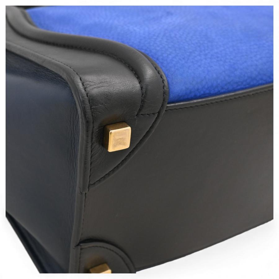 CELINE（セリーヌ） ラゲージ マイクロショッパー ハンドバッグ ブルー
