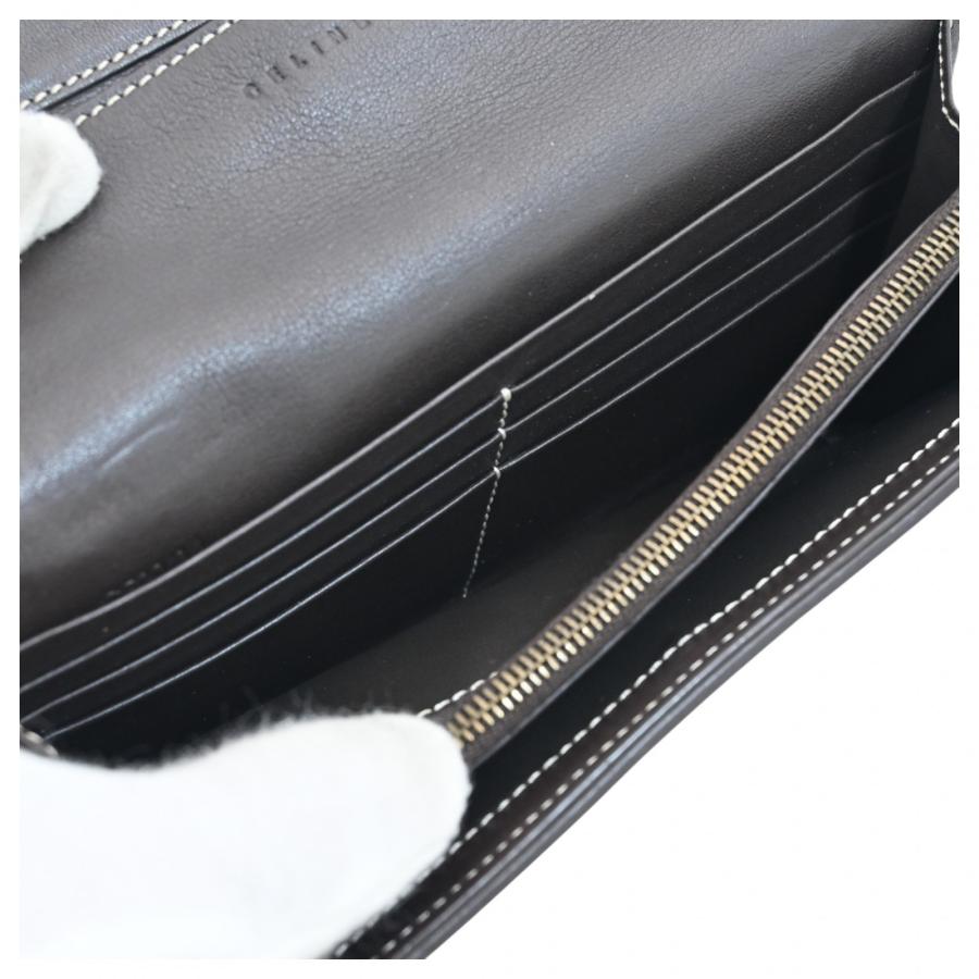 CELINE（セリーヌ） 【中古】セリーヌ マカダム柄 長財布 ロゴ