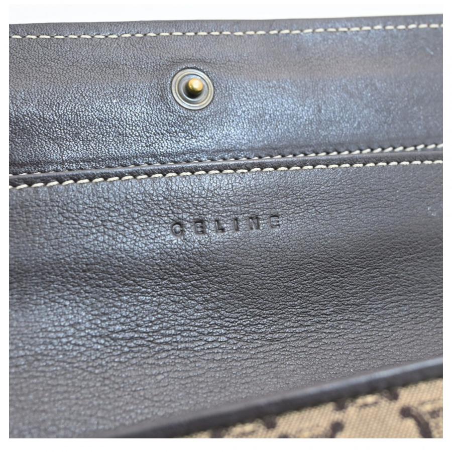 CELINE（セリーヌ） 【中古】セリーヌ マカダム柄 長財布 ロゴ