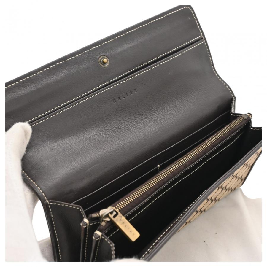 CELINE（セリーヌ） 【中古】セリーヌ マカダム柄 長財布 ロゴ