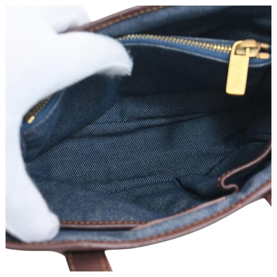 CELINE（セリーヌ） 【中古】セリーヌ トリオンフ デニム ハンドバッグ