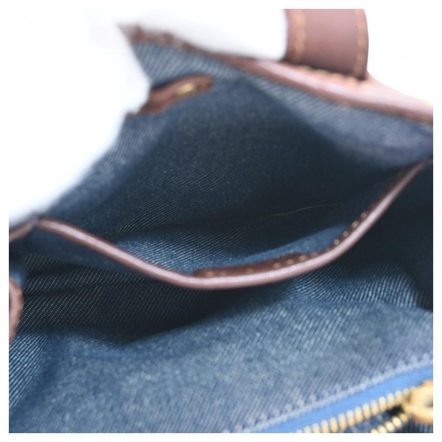 CELINE トリオンフ デニム ミニトート ショルダーバッグ CELINE（セリーヌ） 【中古】セリーヌ トリオンフ デニム ハンドバッグ