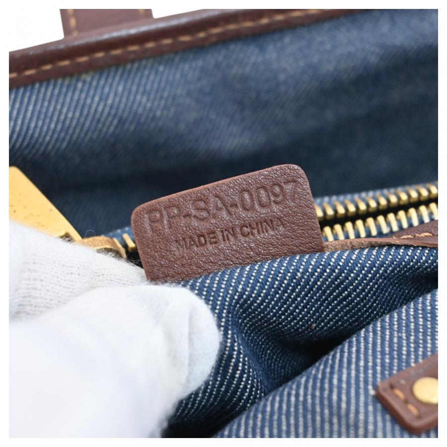 CELINE（セリーヌ） 【中古】セリーヌ トリオンフ デニム ハンドバッグ