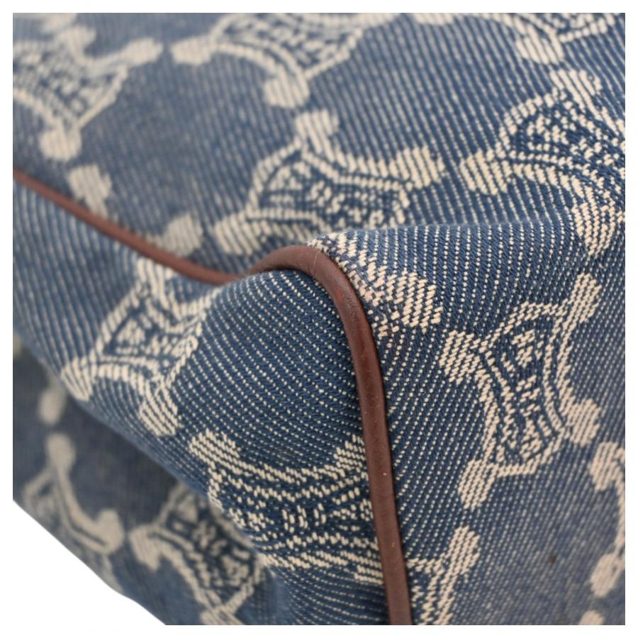 CELINE（セリーヌ） 【中古】セリーヌ トリオンフ デニム ハンドバッグ