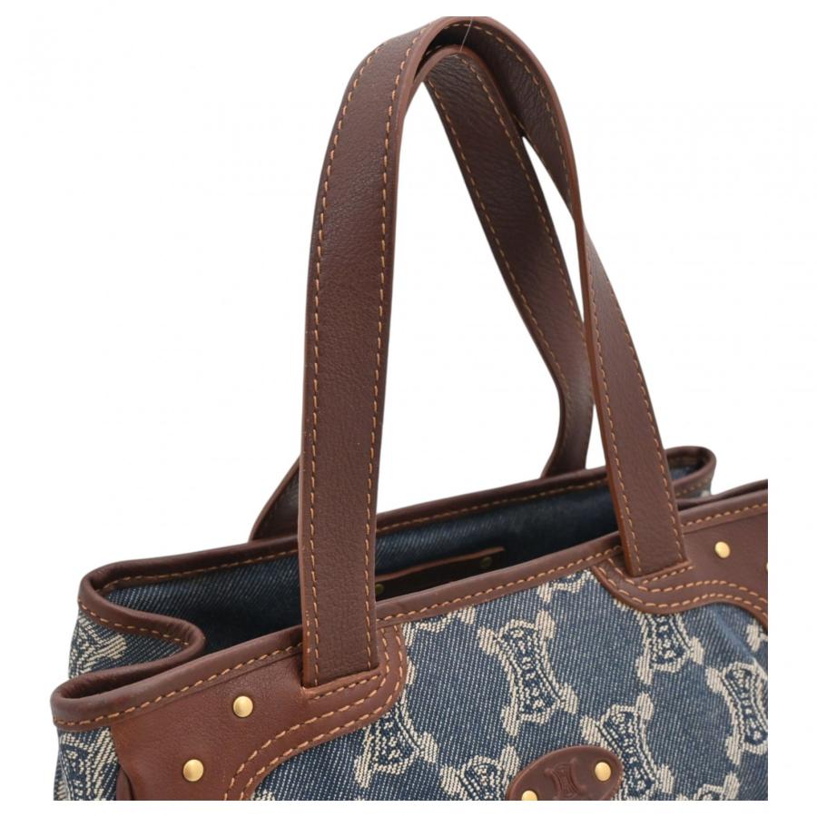 CELINE（セリーヌ） 【中古】セリーヌ トリオンフ デニム ハンドバッグ