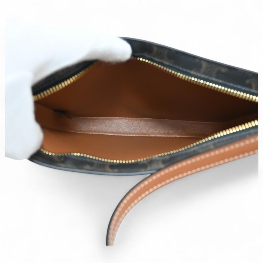 CELINE セリーヌ トリオンフ ミディアム クロックバッグ Aランク