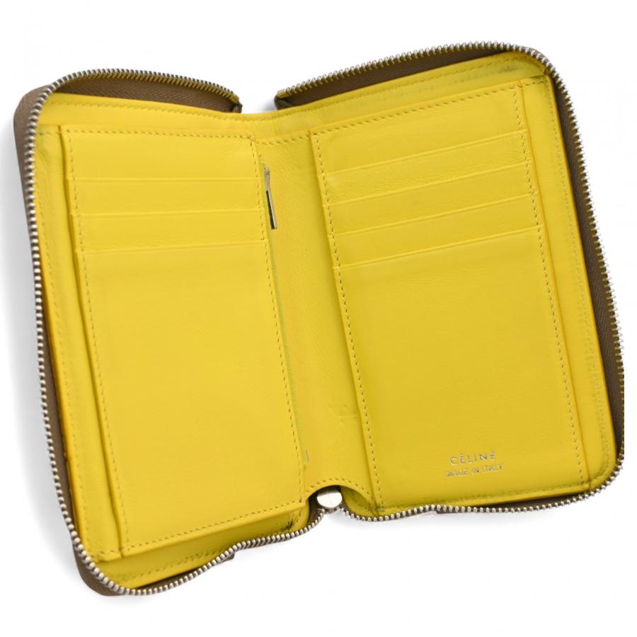 CELINE セリーヌ　ミディアム ジップ アラウンド ウォレット 二つ折り財布 CELINE（セリーヌ） ミディアム ジップ ウォレット 二つ折り財布 B