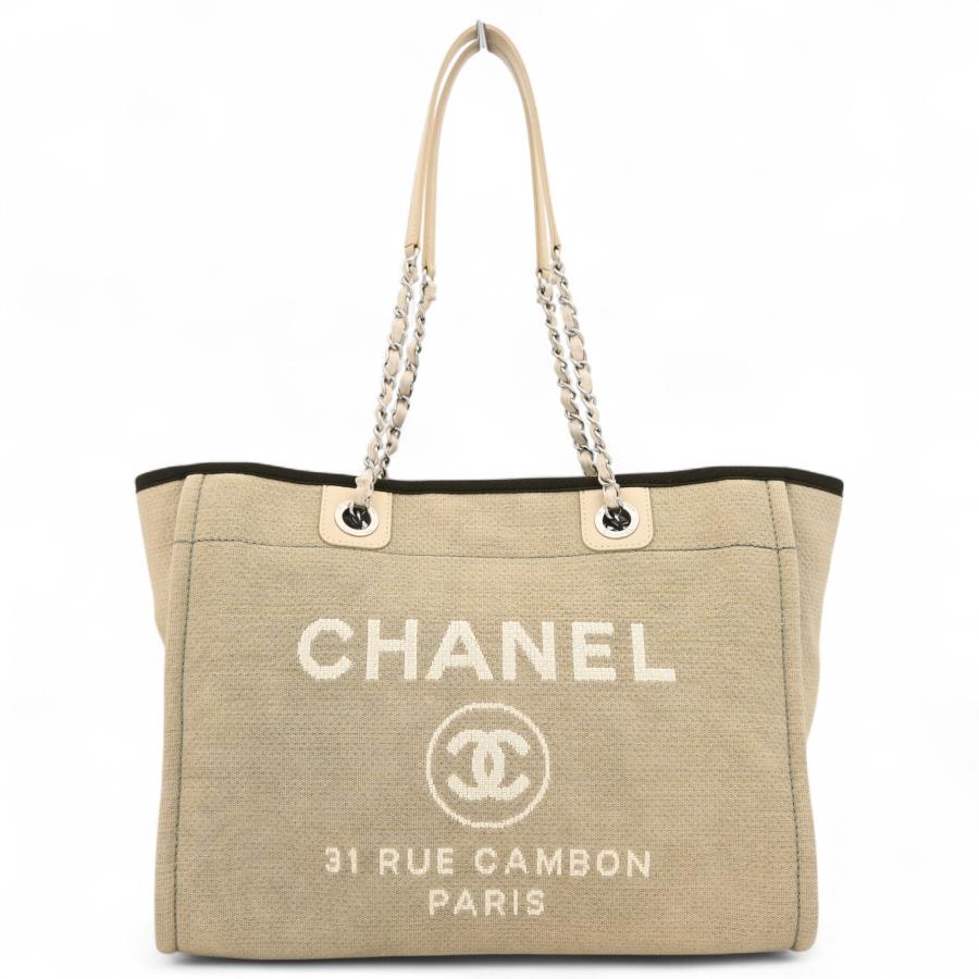 シャネル ドーヴィル トートバッグ アイボリー シャネル ドーヴィル トートバッグ ホワイト (CHANEL/トート