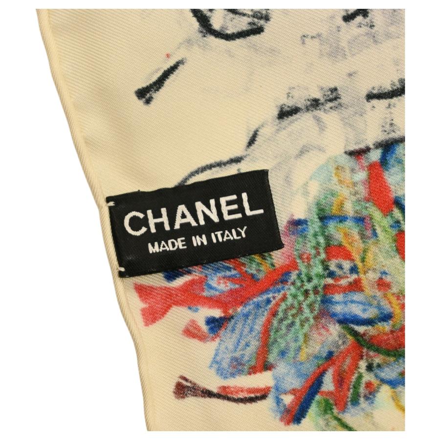 CHANEL（シャネル） 【中古】シャネル スカーフ ツイード柄プリント