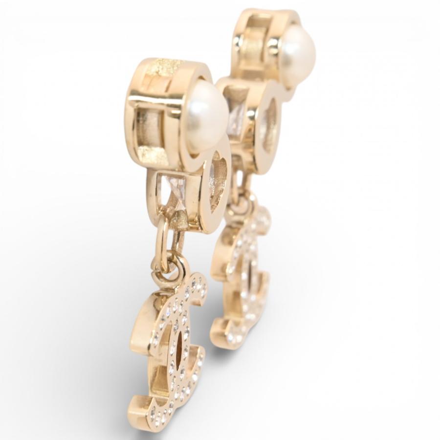 CHANEL（シャネル） ココマーク ストラス ピアス Sランク ch4454gg