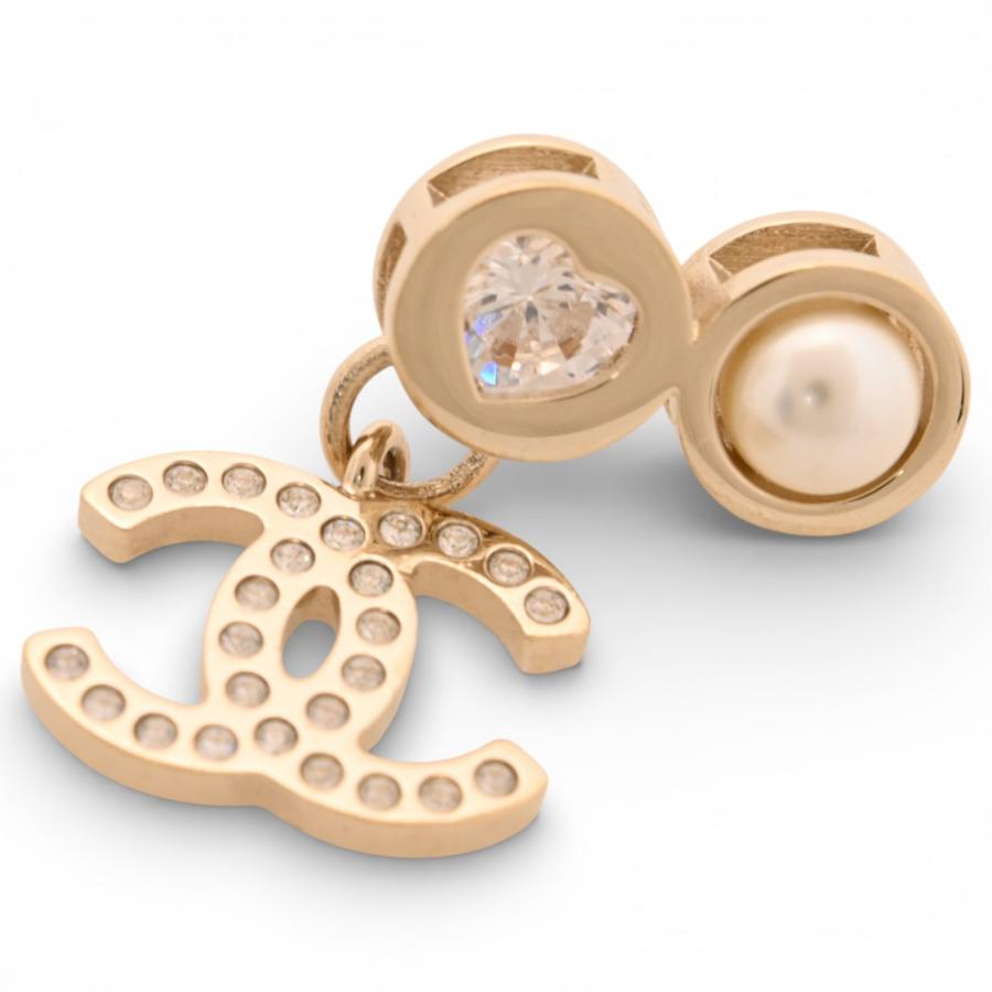 CHANEL（シャネル） ココマーク ストラス ピアス Sランク ch4454gg