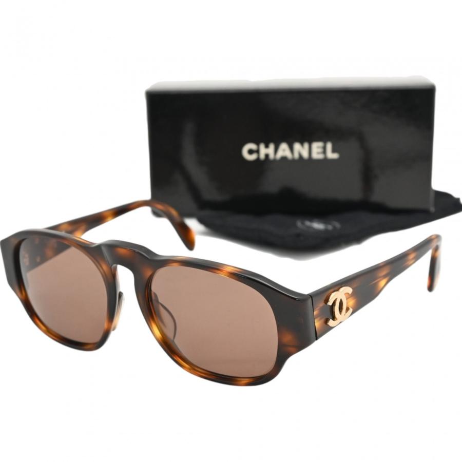CHANEL（シャネル） サングラス ココマーク べっ甲柄 ブラウン Aランク