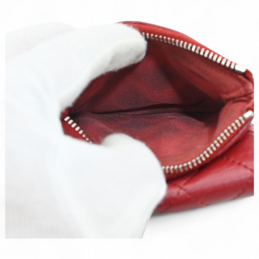 CHANEL（シャネル） マトラッセ ココマーク コインケース 財布 レッド