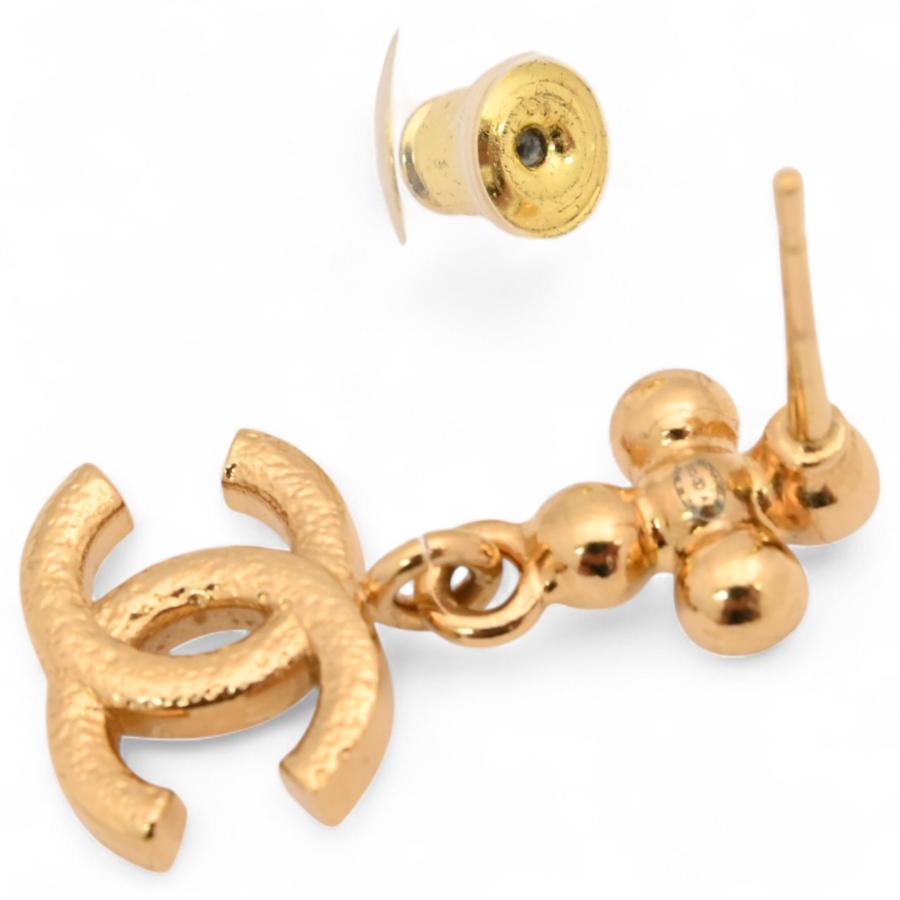 CHANEL（シャネル） ピアス ラインストーン ココマーク Aランク