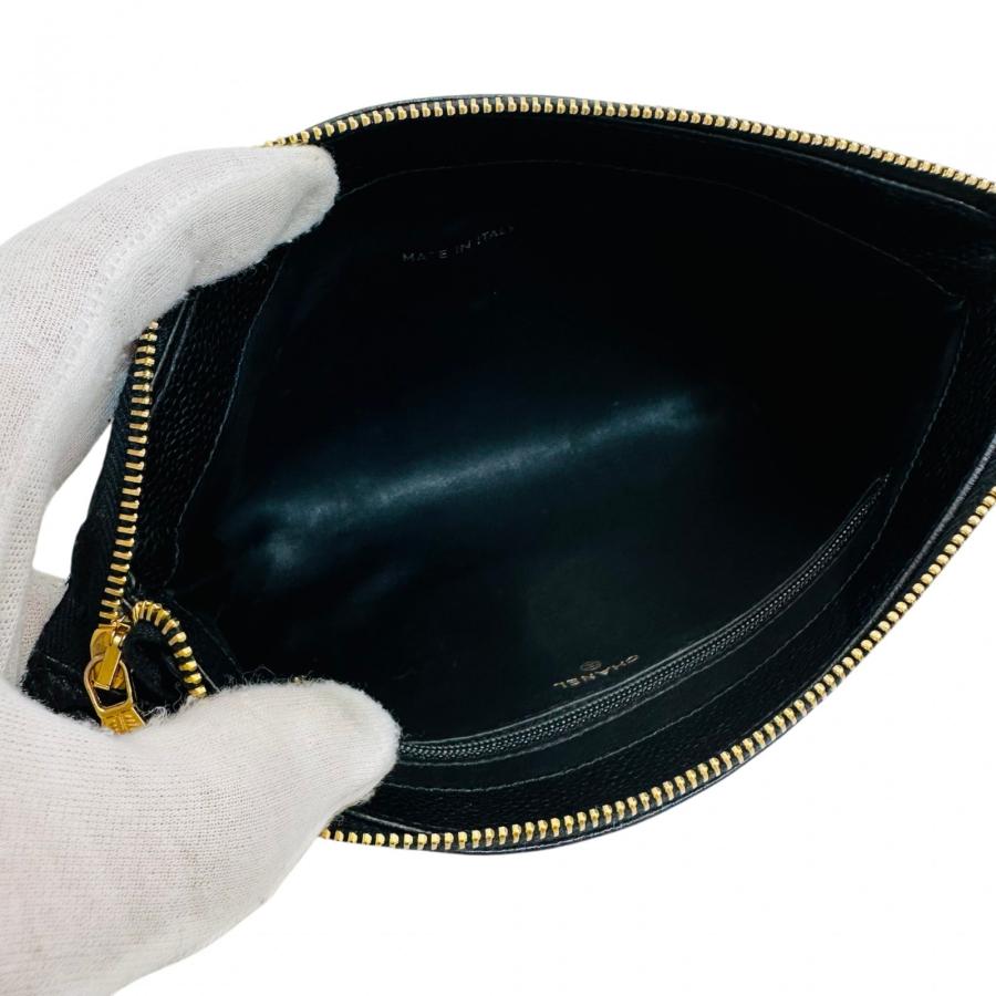 CHANEL（シャネル） 【中古】シャネル ポーチ キャビアスキン ココ