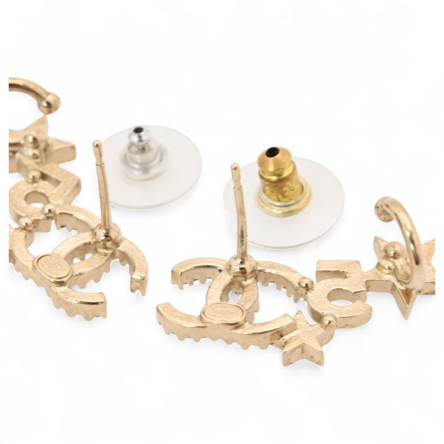 CHANEL シャネル ココマーク クリスタルスター5ピアス ライン