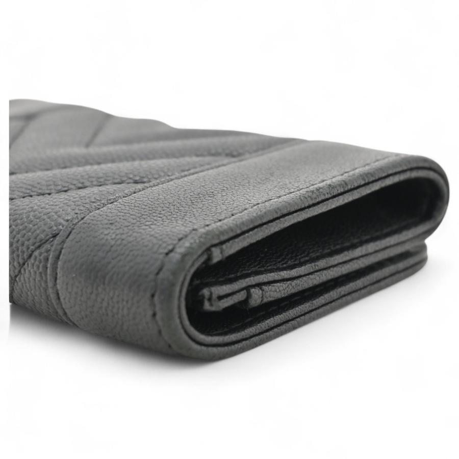 CHANEL シャネル マドモアゼル カードケース キャビアスキン Bランク  