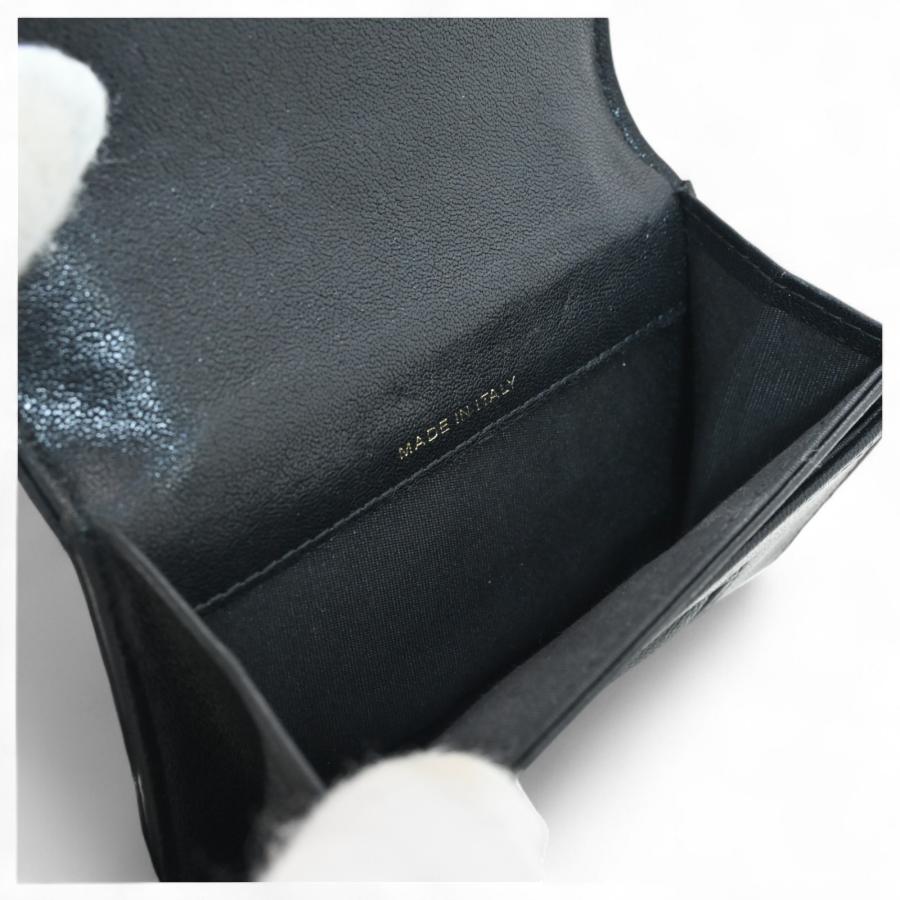 CHANEL シャネル マドモアゼル カードケース キャビアスキン Bランク  