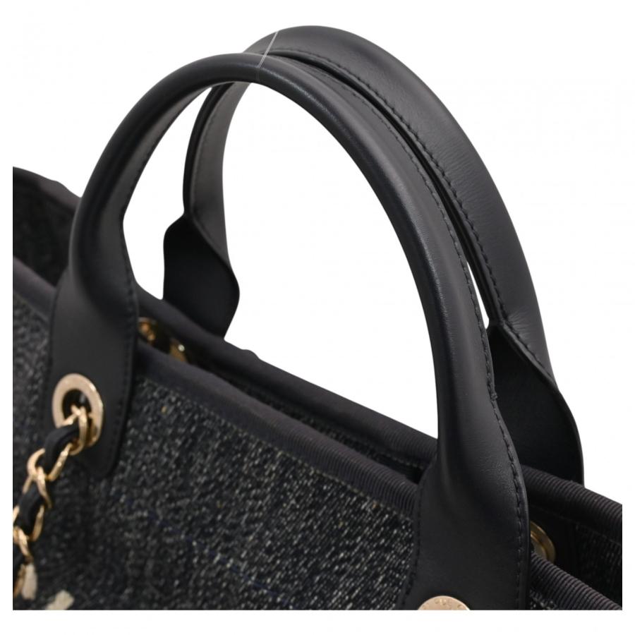 CHANEL（シャネル） ドーヴィル チェーントートGM デニム トートバッグ