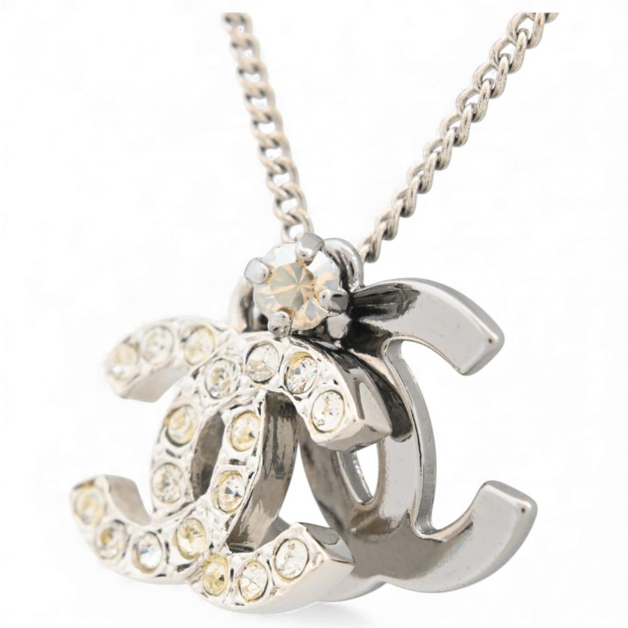 CHANEL（シャネル） ネックレス ココマーク ダブル シルバー Aランク