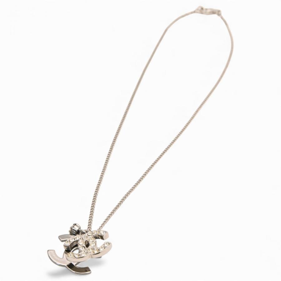 CHANEL（シャネル） ネックレス ココマーク ダブル シルバー Aランク