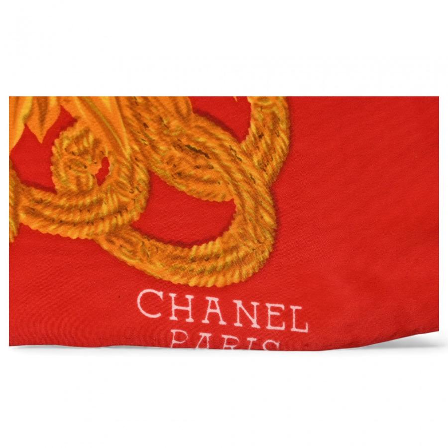CHANEL（シャネル） スカーフ ひまわり 大判 レッド Aランク ch9405kk