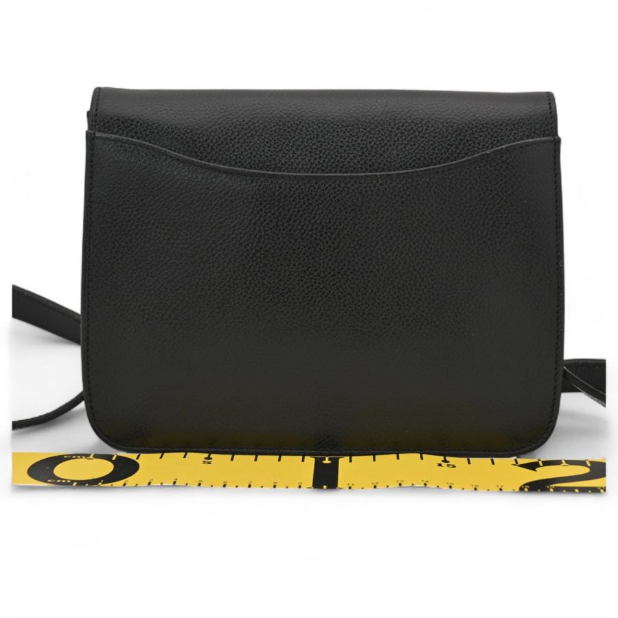 COACH コーチ ショルダーバッグ レザー×ブラック ポシェット Bランク  