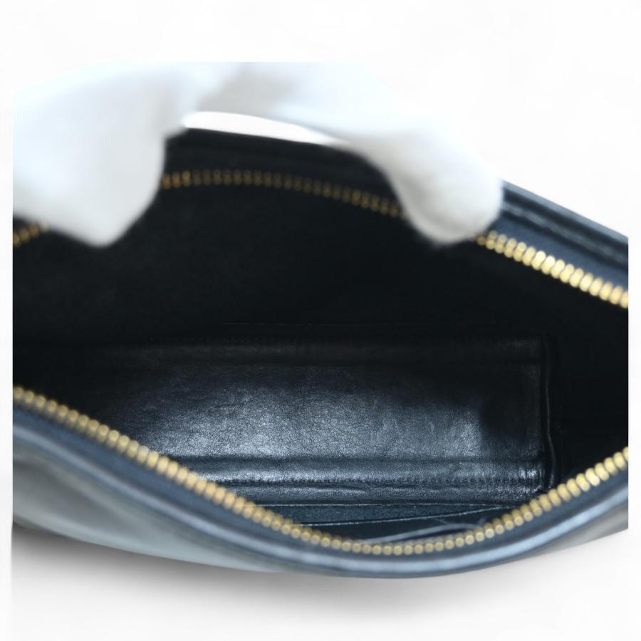 COACH コーチ ショルダーバッグ レザー ブラック Bランク