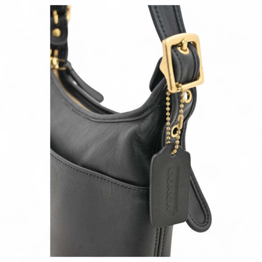 COACH コーチ ショルダーバッグ レザー ブラック Bランク