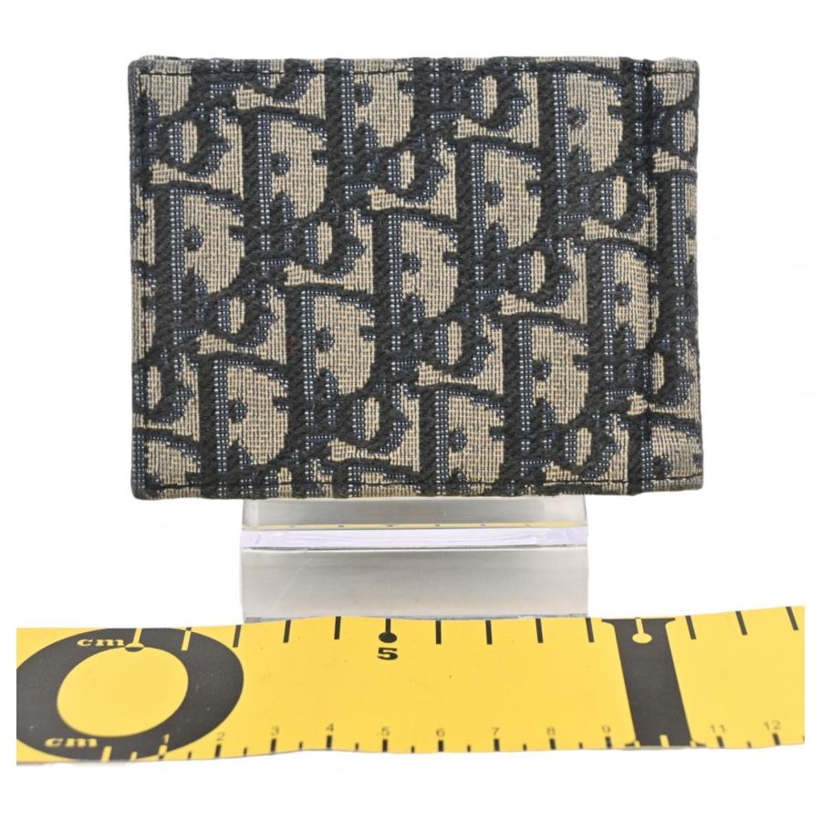 【美品】Dior オブリーク 財布 マネークリップ ジャガード ウォレット 人気 Christian Dior（クリスチャン・ディオール） 【中古】ディオール