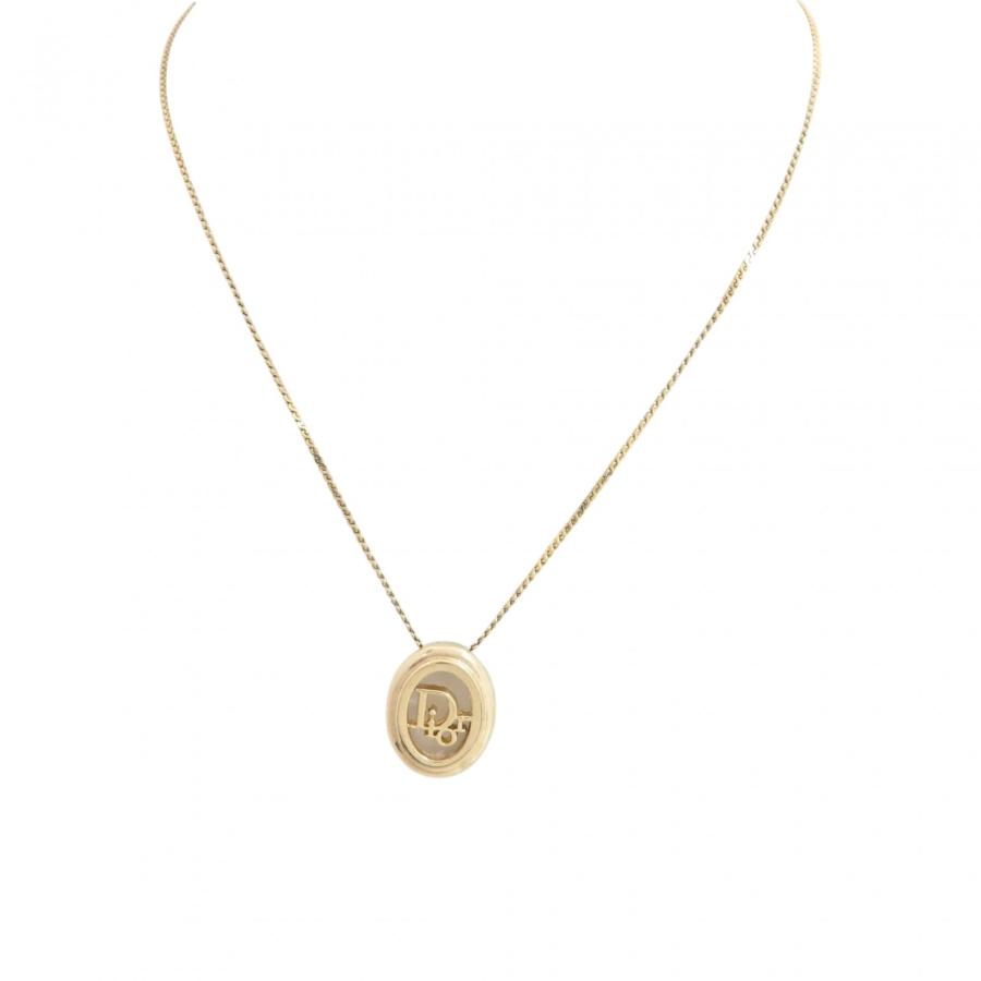 希少 Christian Dior ディオール ネックレス オーバル ロゴ 楕円 Christian Dior（クリスチャン・ディオール） 【中古】ディオール