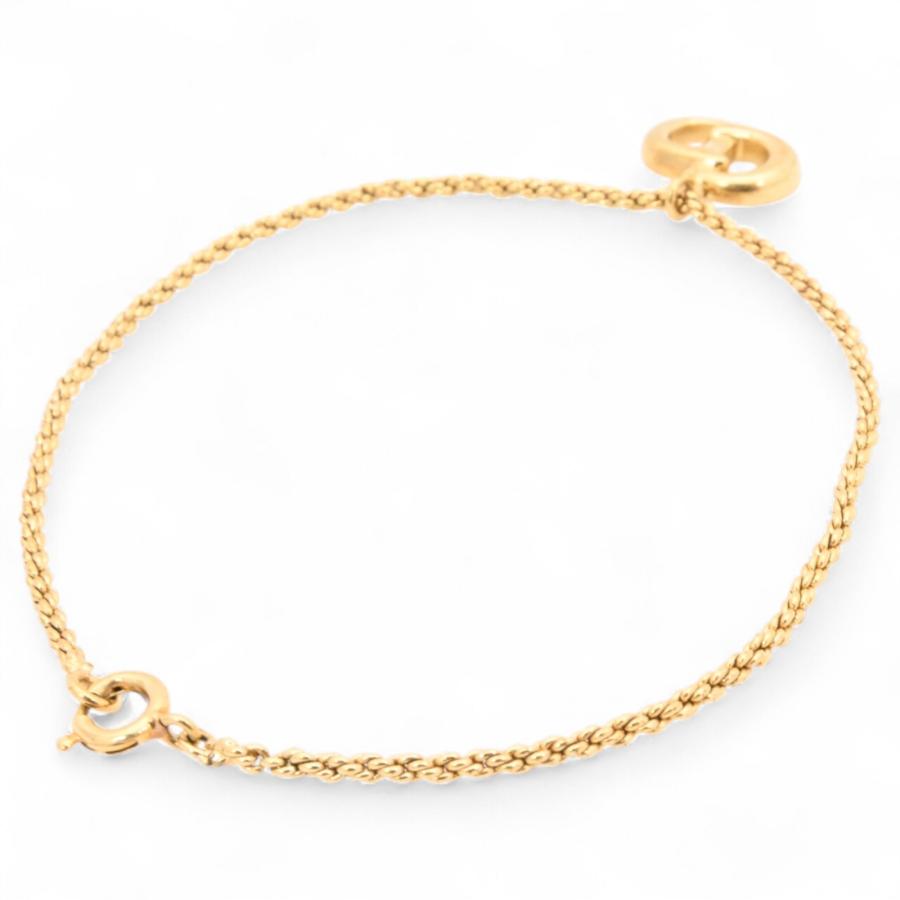 2604 極美品✨　Dior　ブレスレット　CD ロゴ　ゴールド　希少 ディオール ブレスレット DIOR PETIT CD BRACELET メタル ロゴ