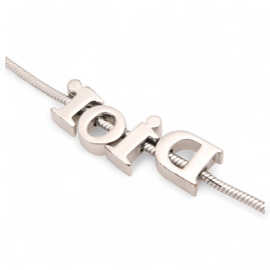 ディオール ロゴ ブレスレット シルバー ビーズ Christian Dior 未使用 ディオール リップグロス ロゴ