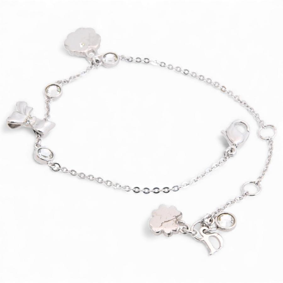 【専用】DIOR リボンモチーフブレスレット リボンモチーフブレスレット シルバー ヴィンテージ|ディオール Dior