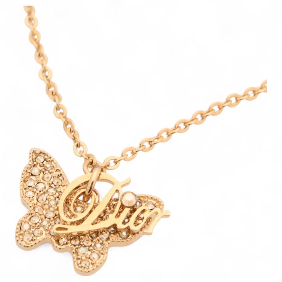 ディオール ブレスレット 蝶 ロゴ ストーン Aランク di9910cc Christian Dior ディオール ブレスレット 蝶 ロゴ ストーン A