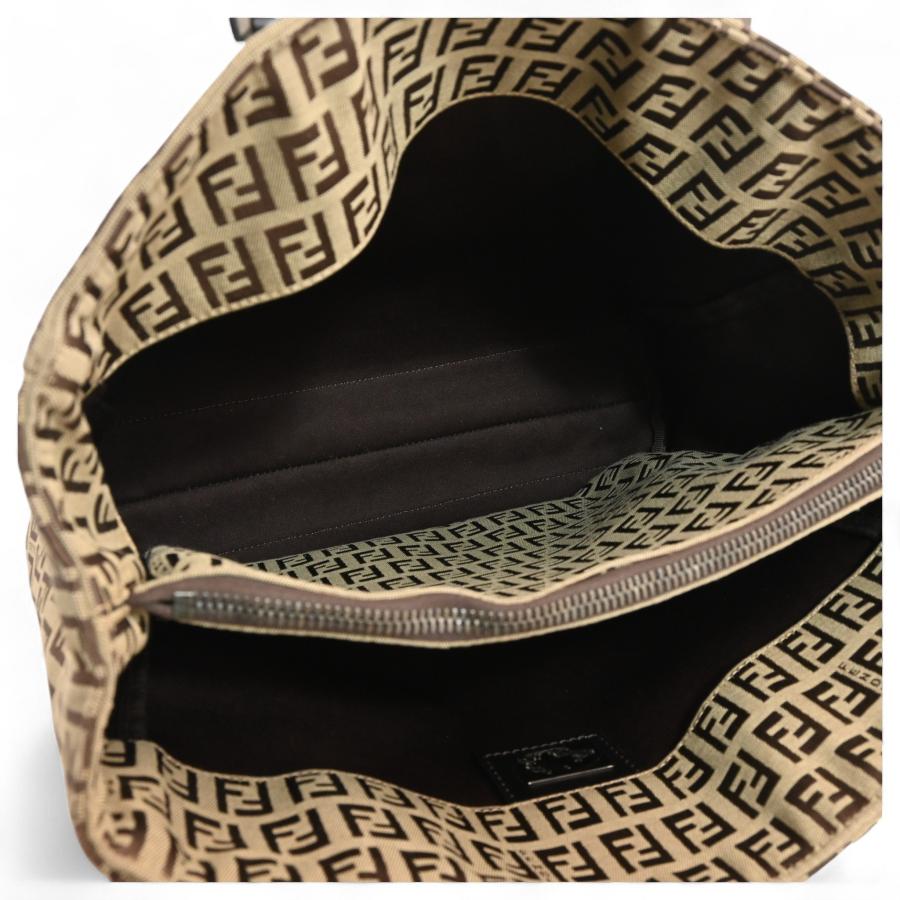 FENDI（フェンディ） ズッキーノ ハンドバッグ キャンバス Bランク