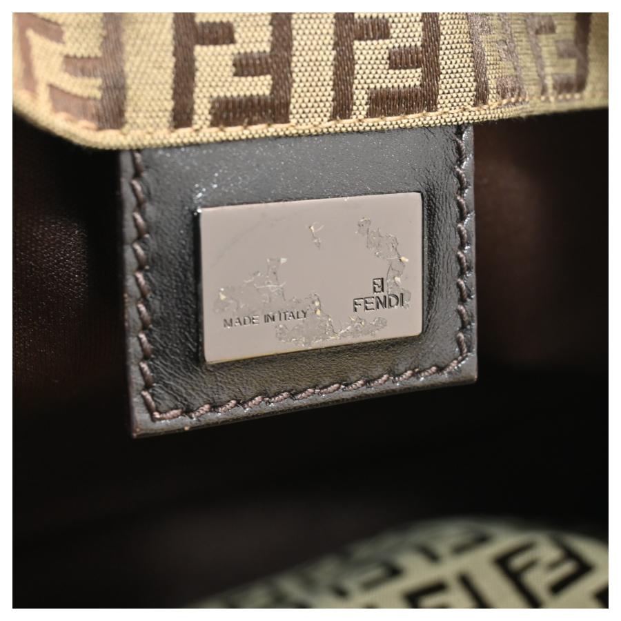 FENDI（フェンディ） ズッキーノ ハンドバッグ キャンバス Bランク  