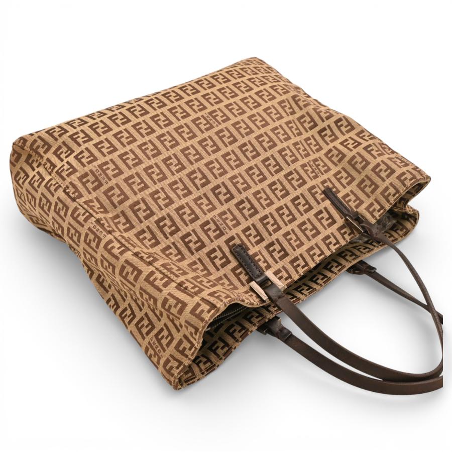 FENDI（フェンディ） ズッキーノ ハンドバッグ キャンバス Bランク