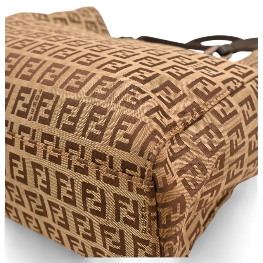 FENDI（フェンディ） ズッキーノ ハンドバッグ キャンバス Bランク