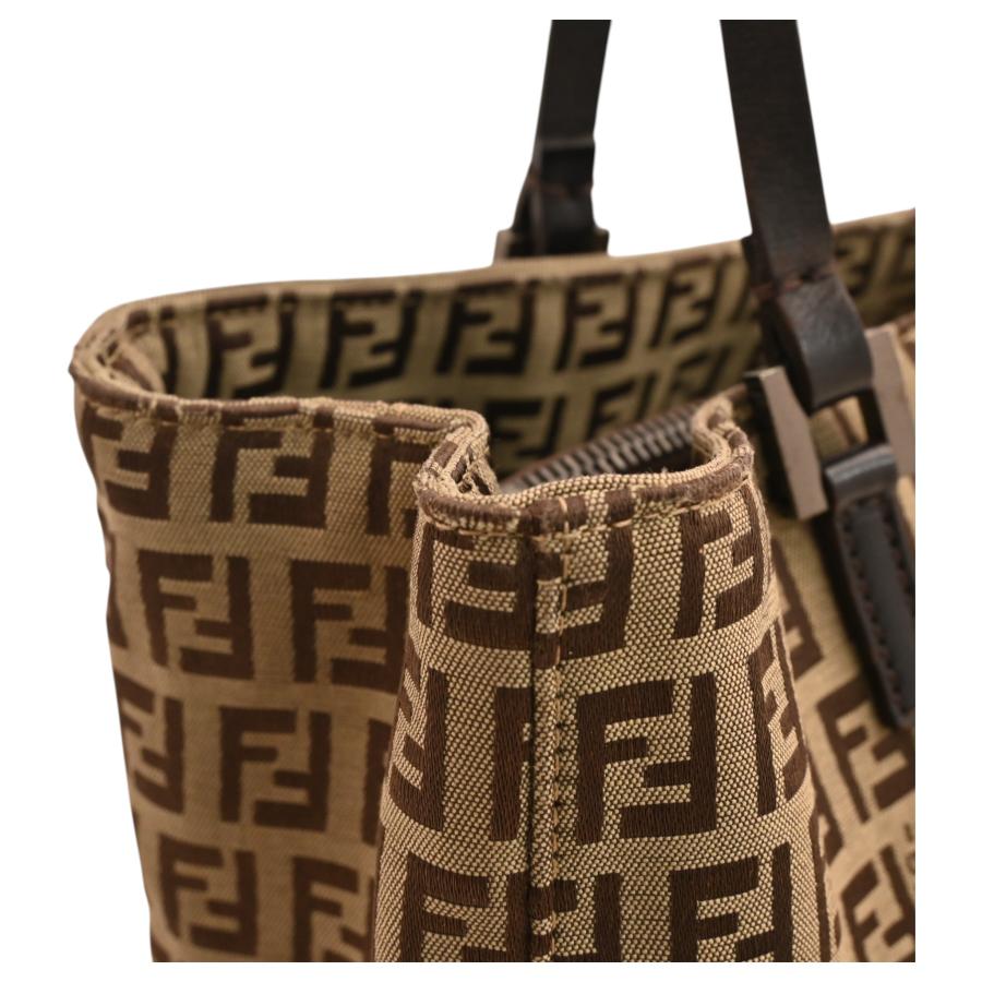 fukage 新品 FENDI（フェンディ） ズッキーノ ハンドバッグ キャンバス Bランク
